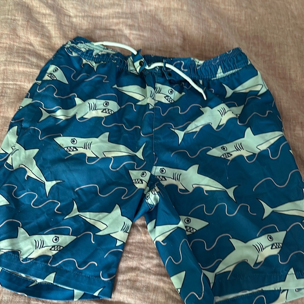 Boys shark swim shorts